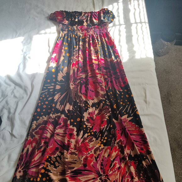 Floral red Maxi Dress - Picture 1 of 2
